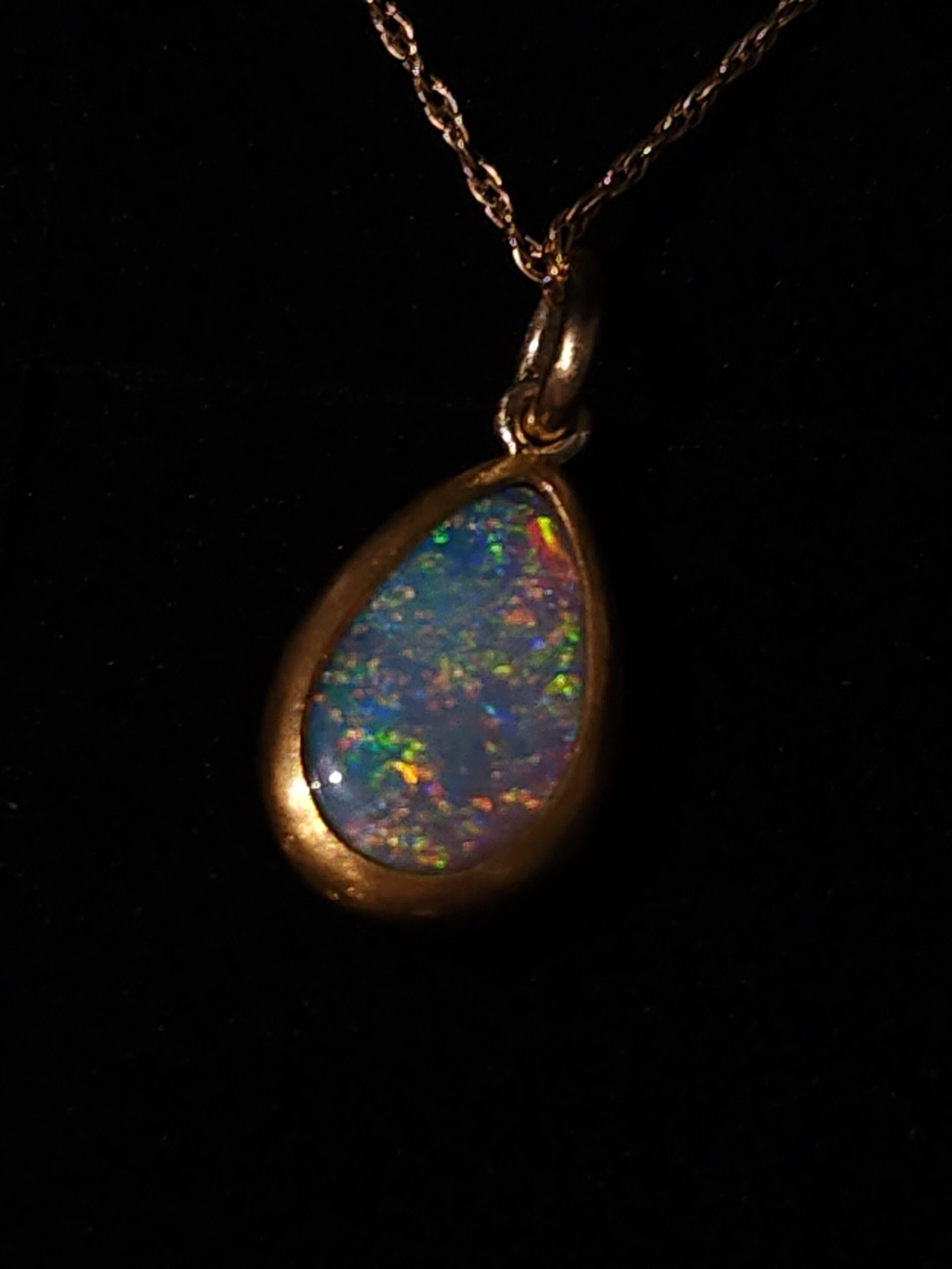 Opal Black Background