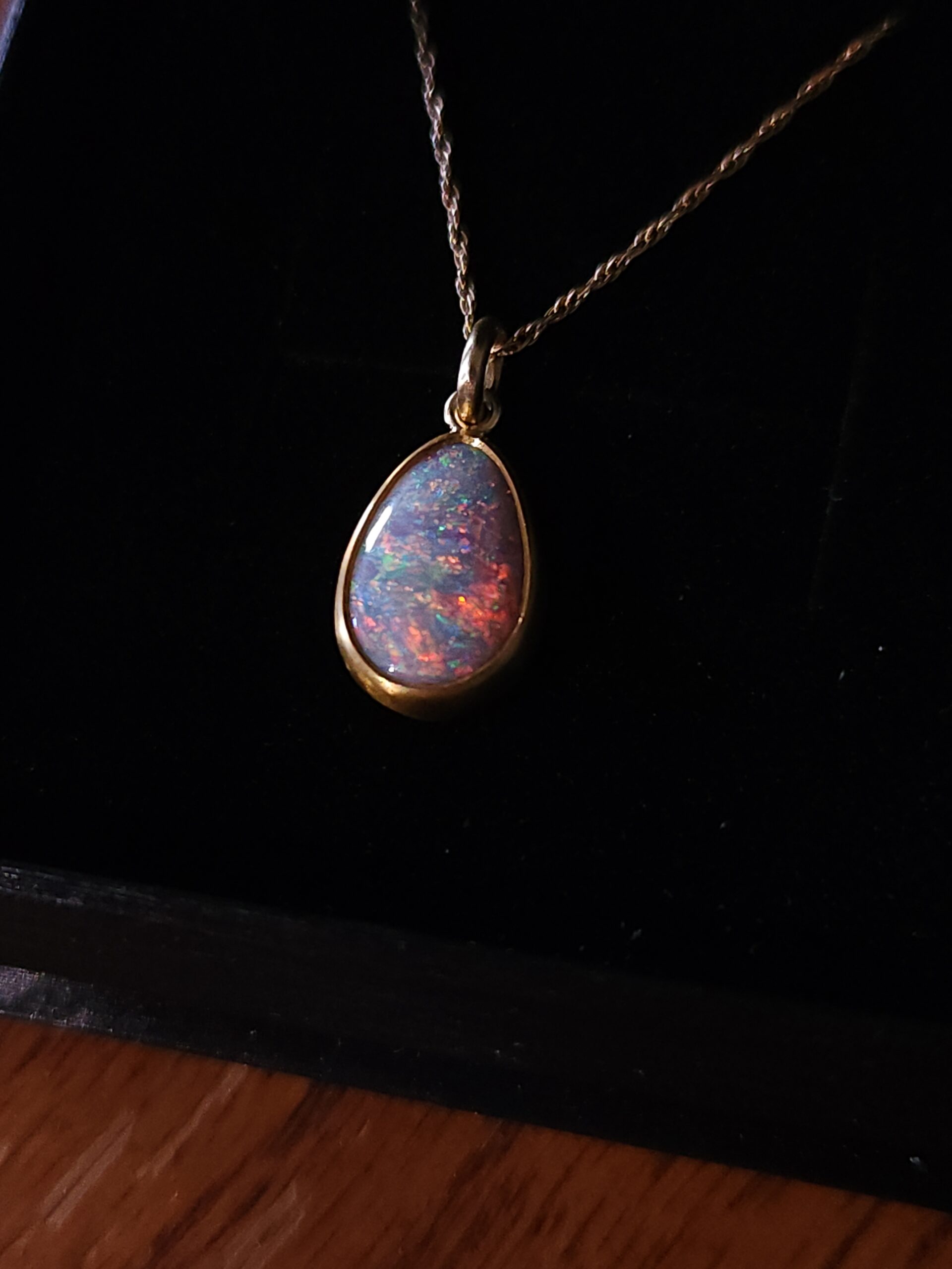 Opal Black Background